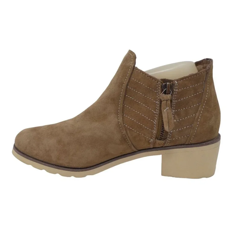 Reef‎ Voyage Low Brown Suede Comfort Ankle Boots Booties Womens 8